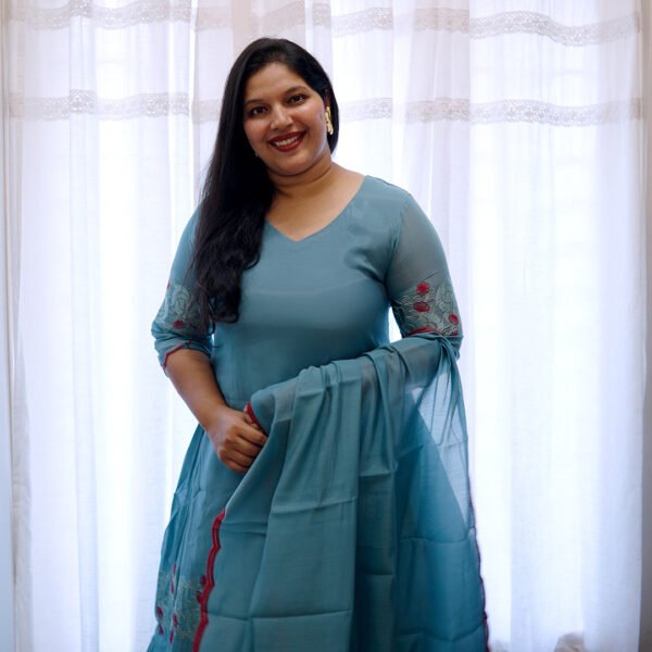 egsd Readymade Salwar - Turquoise Blue