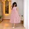 A-Line Dress – Powder Pink – Front View A-Line Dress - Powder Pink