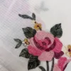 Net Cotta Saree - White - Detail View Net Cotta Saree - White