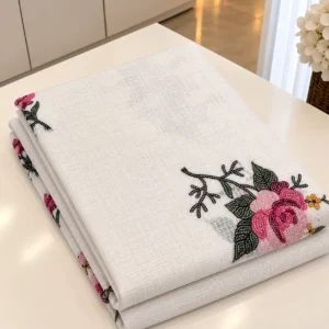 Net Cotta Saree - White Net Cotta Saree - White
