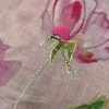 Linen Tissue Saree - Pastel Pink - Detail View Linen Tissue Saree - Pastel Pink