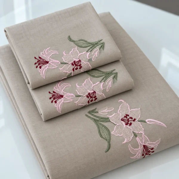 Machine Embroidery Cotton Bedsheet