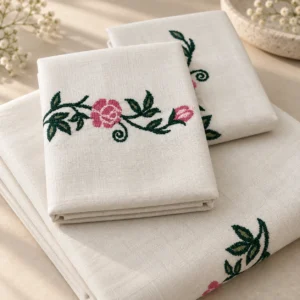 Machine Embroidery Cross Stitch Bedsheet - View 2 Machine Embroidery Cross Stitch Bedsheet