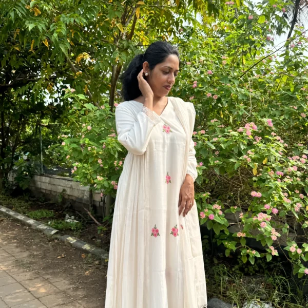 1422_1 Readymade Salwar - Off White