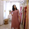 1939 Georgette Kaftan - Onion Pink