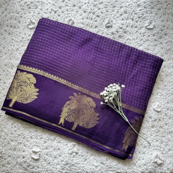 Dola Silk Saree - Purple