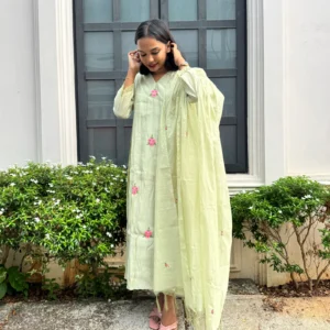 1960_2 Readymade Salwar - Pastel Green