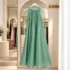 1990 Vichithra Silk A-Line Dress - Pastel Aqua Blue