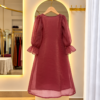 Kdress7 A-Line Dress - Chocolate Brown