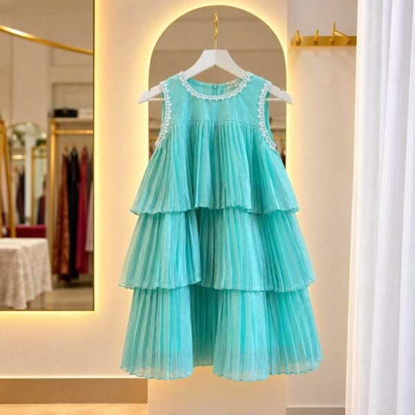 a-line-dress-pastel-aqua-blue-1-1.jpg A-Line Dress - Pastel Aqua Blue