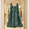 frock_pastel_green_1 Fur A-Line Frock - Pastel Green