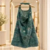 frock_pastel_green_2 Fur A-Line Frock - Pastel Green