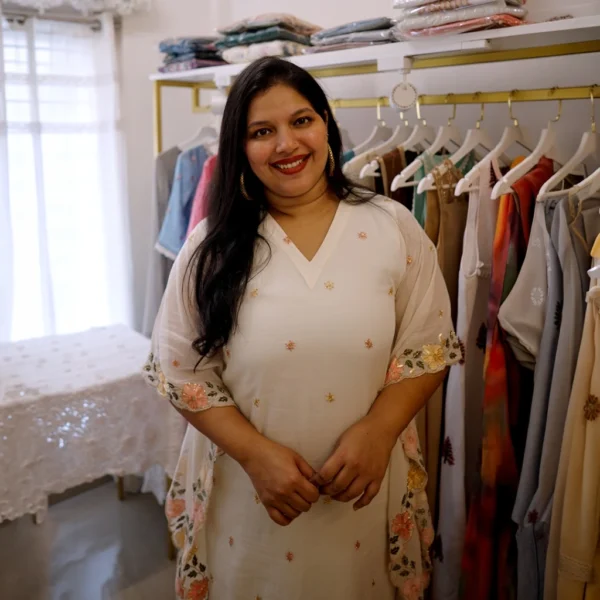 kaftan_offwhite_front Mul Chanderi Kaftan - Off White